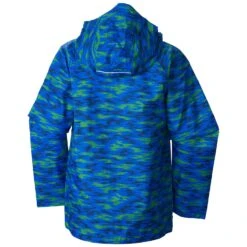 Columbia Kid's Fast & Curious Rain Jacket|-|Veste Manches Longues Fast & Curious Rain Enfant -Columbia Shop COL 1582901 7EHyper 20Blue 20Invizzaprint 7EBack