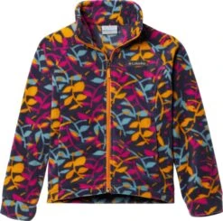 Columbia Benton Springs II Printed Fleece Jacket - Girls|-|Manteau En Laine Polaire Imprimée Benton Springs II - Fille -Columbia Shop COL 1618281 7ENocturnal 20Scrap 20Floral