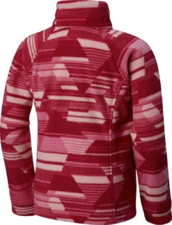 Columbia Benton Springs II Printed Fleece Jacket - Girls|-|Manteau En Laine Polaire Imprimée Benton Springs II - Fille -Columbia Shop COL 1618281 7EPomegranate 20Geo 20Print 7EBack