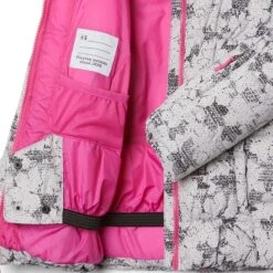 Columbia Gyroslope Insulated Warm Waterproof Jacket (Past Season) - Girls|-|Manteau Isolé Et Imperméable Gyroslope (saison Précédente) - Fille -Columbia Shop COL 1624561 7E 7EDetail 20Silver 20Grey 20Leave