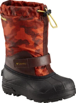 Columbia Powderbug Forty Print Snow Boots - Big Kids|-|Bottes De Neige Powderbug Forty Print - Grand Enfant -Columbia Shop COL 1637861 7EMadder 20Brown 20 20Golden 20Nugget