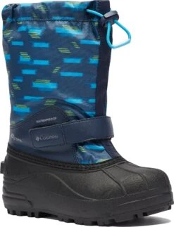 Columbia Powderbug Forty Print Snow Boots - Big Kids|-|Bottes De Neige Powderbug Forty Print - Grand Enfant -Columbia Shop COL 1637861 7EWhale 20 20Ocean 20Blue