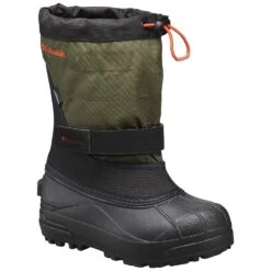 Columbia Powderbug Plus II Waterproof Boots - Big Kids|-|Bottes Powderbug Plus II Imperméable - Grand Enfant -Columbia Shop COL 1637871 7EBlack 20 20Spicy