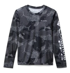 Columbia PFG Super Terminal Tackle Long Sleeve Shirt (Past Season) - Kids|-|Chandail à Manche Longue PFG Super Terminal Tackle (saison Précédente) - Enfant 20 Columbia PFG Super Terminal Tackle Long Sleeve Shirt (Past Season) - Kids|-|Chandail à Manche Longue PFG Super Terminal Tackle (saison Précédente) - Enfant -Columbia Shop COL 1713191 7EBlack 20Gamefish 20Camo