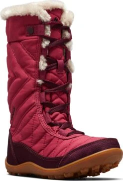 Columbia Minx Mid III Waterproof Omni-Heat Boots - Girl's|-|Bottes Minx Mid III Imperméable Omni-Heat - Fille -Columbia Shop COL 1790111 7EWine 20Berry 20 20Black 20Cherry