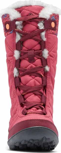 Columbia Minx Mid III Print Omni-Heat Winter Boots - Youth|-|Minx Mid III Print Omni-Heat Winter Boots - Jeune -Columbia Shop COL 1790121 7E 7Edetail2 20Dark 20Fuchsia 20 20Lychee