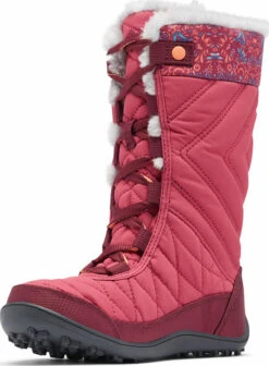 Columbia Minx Mid III Print Omni-Heat Winter Boots - Youth|-|Minx Mid III Print Omni-Heat Winter Boots - Jeune -Columbia Shop COL 1790121 7E 7Edetail3 20Dark 20Fuchsia 20 20Lychee