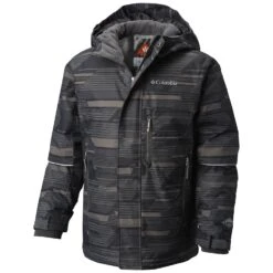 Columbia Mighty Mogul Jacket - Boy's|-|Manteau Mighty Mogul - Garçon -Columbia Shop COL 1801061 7EShark 20Geo 20Print