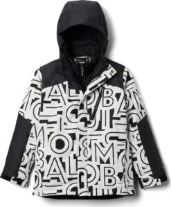 Columbia Whirlibird II Interchange Jacket - Boys|-|Manteau Interchangeable Whirlbird II - Garçon -Columbia Shop COL 1801521 7EBlack 20Typo 20Print 20 20Black