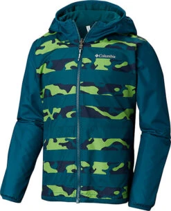 Columbia Pixel Grabber Reversible Jacket - Kids|-|Manteau Réversible Pixel Grabber - Enfant -Columbia Shop COL 1833141 7ECyber 20Green 20Camo
