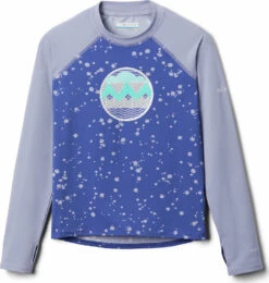 Columbia Sandy Shores Printed Long Sleeve Sunguard - Toddler Girls|-|Maillot De Surf à Manches Longues Et Imprimé Sandy Shores - Toute Petite Fille -Columbia Shop COL 1833162 7EAfrican 20Violet 20Splatter 20 20Twilight