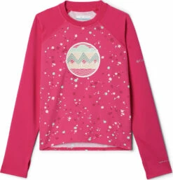 Columbia Sandy Shores Printed Long Sleeve Sunguard - Toddler Girls|-|Maillot De Surf à Manches Longues Et Imprimé Sandy Shores - Toute Petite Fille -Columbia Shop COL 1833162 7ECactus 20Pink 20Splatter 20 20Cactus 20Pink