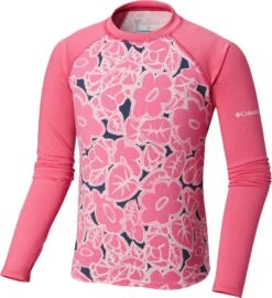 Columbia Sandy Shores Printed Long Sleeve Sunguard - Toddler Girls|-|Maillot De Surf à Manches Longues Et Imprimé Sandy Shores - Toute Petite Fille -Columbia Shop COL 1833162 7EWild 20Geranium 20Floral