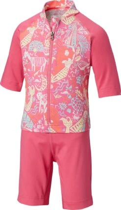 Columbia Sandy Shores Sunguard Suit - Toddler|-|Combinaison De Surf Sandy Shores - Tout-petit -Columbia Shop COL 1833181 7EWild 20Geranium 20Jungle