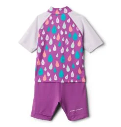Columbia Sandy Shores Sunguard Suit - Infant|-|Combinaison De Surf Sandy Shores - Nourrisson -Columbia Shop COL 1833182 7E 7EBack 20Berry 20Jam 20Rain 20Drops 20 20Pale 20Lilac