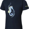Columbia PFG Reel Adventure Short Sleeve Shirt - Girl's|-|T-shirt à Manches Courtes PFG Reel Adventure - Fille -Columbia Shop COL 1837241 7ECollegiate 20Navy 20Seahorse