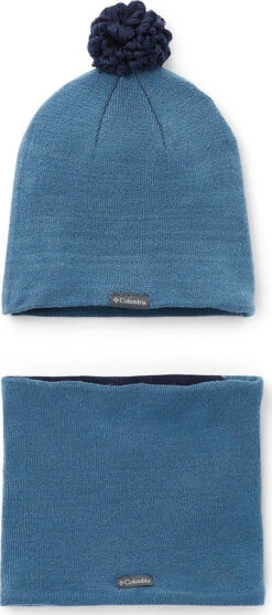 Columbia Snow More Hat And Gaiter Set - Youth|-|Snow More Hat And Gaiter Set - Jeune -Columbia Shop COL 1865961 7E 7Eback 20Blue 20Heron 20Bear