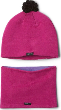 Columbia Snow More Hat And Gaiter Set - Youth|-|Snow More Hat And Gaiter Set - Jeune -Columbia Shop COL 1865961 7E 7Eback 20Pink 20Ice 20Bear