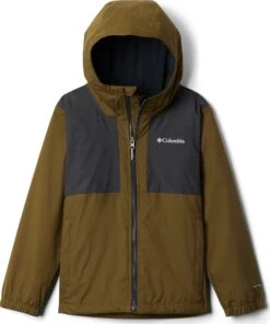 Columbia Rainy Trails Fleece Lined Jacket - Boys|-|Manteau Doublé De Laine Polaire Rainy Trails - Garçon -Columbia Shop COL 1886501 7ENew 20Olive 20 20Black