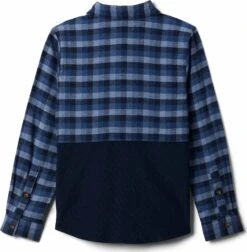 Columbia Rockfall Flannel - Boys|-|Chemise En Flanelle Rockfall - Garçon -Columbia Shop COL 1908811 7E 7EDetail1 20Night 20Tide 20Plaid 20 20Collegiate 20Navy