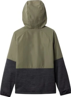 Columbia Out-Shield Dry Fleece Full Zip Jacket - Boys|-|Manteau En Molleton à Glissière Pleine Longueur Out-Shield Dry - Garçon -Columbia Shop COL 1931061 7E 7EBack 20Stone 20Green 20 20Black 20Heather