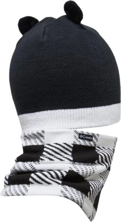 Columbia Snow More II Hat And Gaiter Set - Toddler|-|Ensemble Tuque Et Guêtres Snow More II - Tout-Petit -Columbia Shop COL 1976491 7E 7EStudio 20Back 20Black 20Check