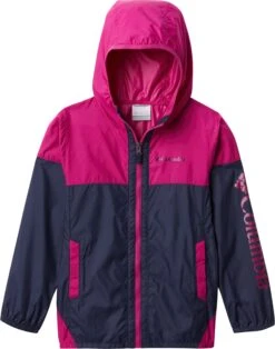 Columbia Flash Challenger Windbreaker Jacket - Youth|-|Manteau Coupe-vent Flash Challenger - Jeune -Columbia Shop COL 1989601 7ENocturnal 20 20Wild 20Fuchsia