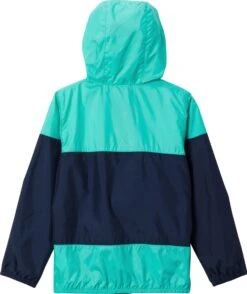 Columbia Flash Challenger Windbreaker Jacket - Youth|-|Manteau Coupe-vent Flash Challenger - Jeune -Columbia Shop COL 1989601 7E 7EBack 20Collegiate 20Navy 20 20Electric 20Turquoise