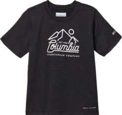 Columbia Mount Echo Short Sleeve Graphic T-Shirt - Boys|-|T-shirt à Manches Courtes Mount Echo - Garçon -Columbia Shop COL 1989651 7EBlack 20Heather 20Csc 20Peaks