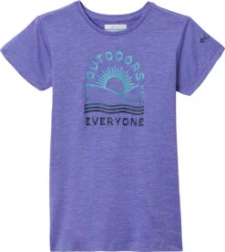 Columbia Mission Peak Short Sleeve Graphic T-Shirt - Girls|-|T-shirt Graphique à Manches Courtes Mission Peak - Fille -Columbia Shop COL 1989661 7EPaisley 20Purple 20Heather 20 20Outdoors 20Everyone