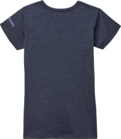 Columbia Mission Peak Short Sleeve Graphic T-Shirt - Girls|-|T-shirt Graphique à Manches Courtes Mission Peak - Fille -Columbia Shop COL 1989661 7E 7EBack 20Nocturnal 20Heather 20 20Inverted 20Stripes 20Graphic