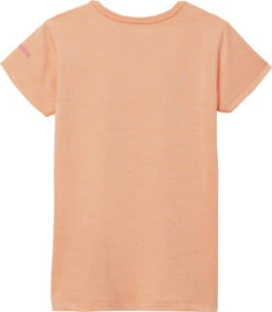 Columbia Mission Peak Short Sleeve Graphic T-Shirt - Girls|-|T-shirt Graphique à Manches Courtes Mission Peak - Fille -Columbia Shop COL 1989661 7E 7EBack 20Peach 20Heather 20 20Inverted 20Stripes 20Graphic