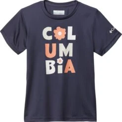 Columbia Mirror Creek Short Sleeve Graphic T-Shirt - Toddler Girls|-|T-shirt à Manches Courtes Mirror Creek - Toute-petite Fille -Columbia Shop COL 1989702 7ENocturnal 20Flowery 20Type