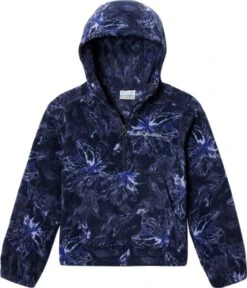 Columbia Benton Springs Hooded Half Zip Fleece Pullover - Girls|-|Chandail En Molleton à Capuchon Demi-glissière Benton Springs - Fille -Columbia Shop COL 2010331 7ENocturnal 20Aurelian