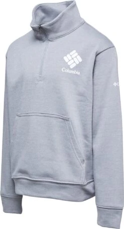 Columbia Trek French Terry 1/2 Zip Pullover - Girls|-|Chandail à Demi Glissière Trek - Fille -Columbia Shop COL 2031961 7E 7EStudio 20Side 20Light 20Grey 20Heather