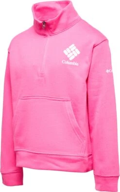 Columbia Trek French Terry 1/2 Zip Pullover - Girls|-|Chandail à Demi Glissière Trek - Fille -Columbia Shop COL 2031961 7E 7EStudio 20Side 20Wild 20Geranium